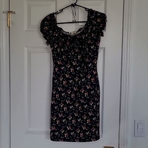 Floral black dress